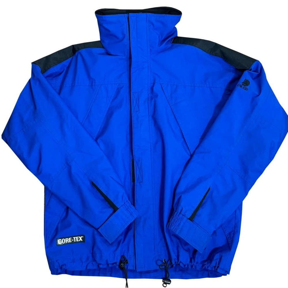 Vintage Alpine Design Gore-Tex Blue Jacket (Size M)